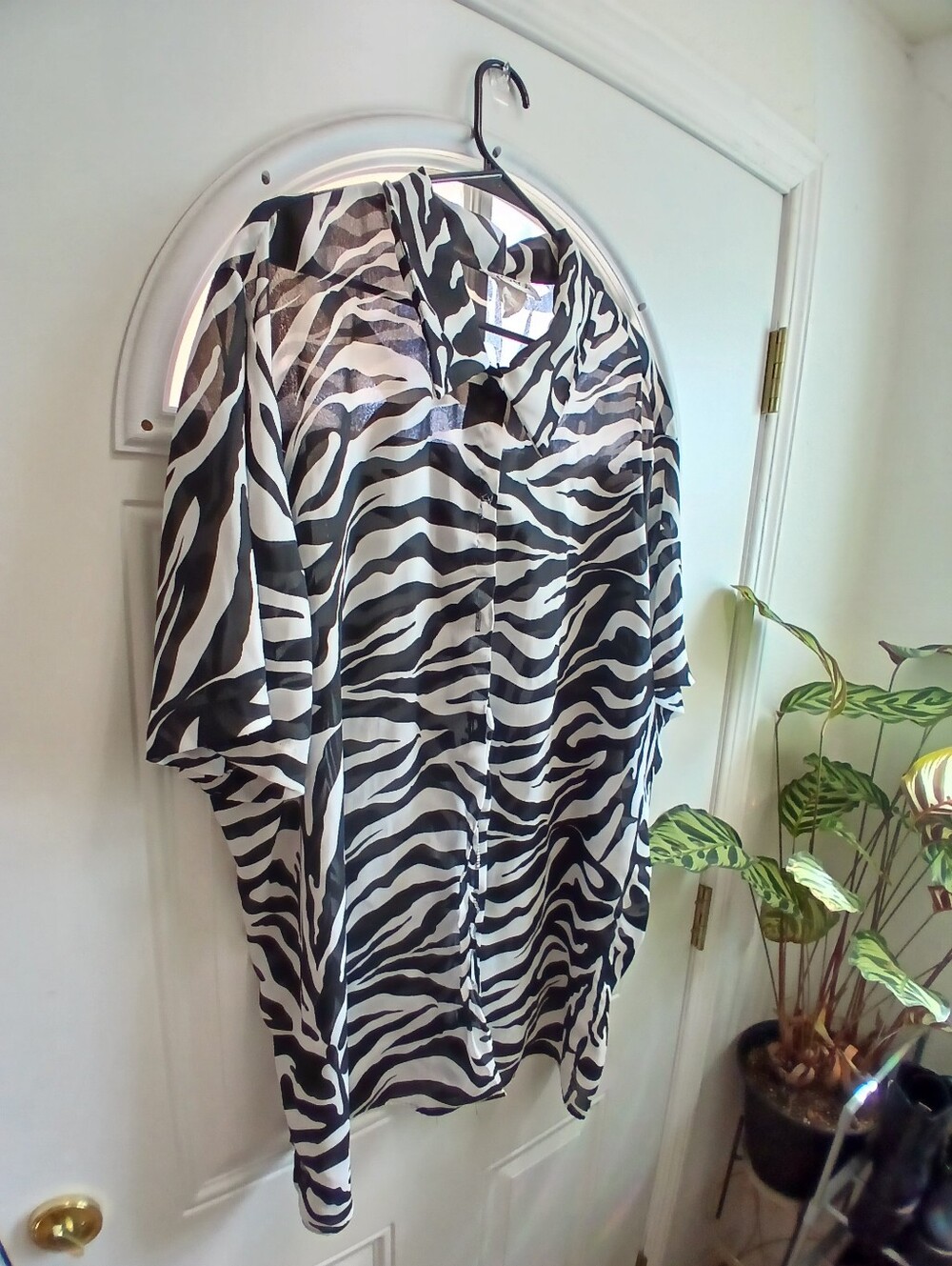Expose Zebra Print Button Down ***With Flaws***